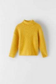 FEATHER KNIT SWEATER at Zara